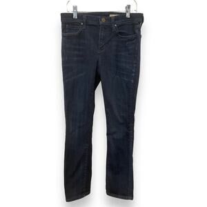 DKNY High Waist Straight Stretch Dark Wash Denim Jeans Womens Sz 2 | 29x26